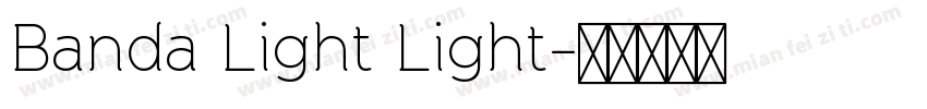 Banda Light Light字体转换
